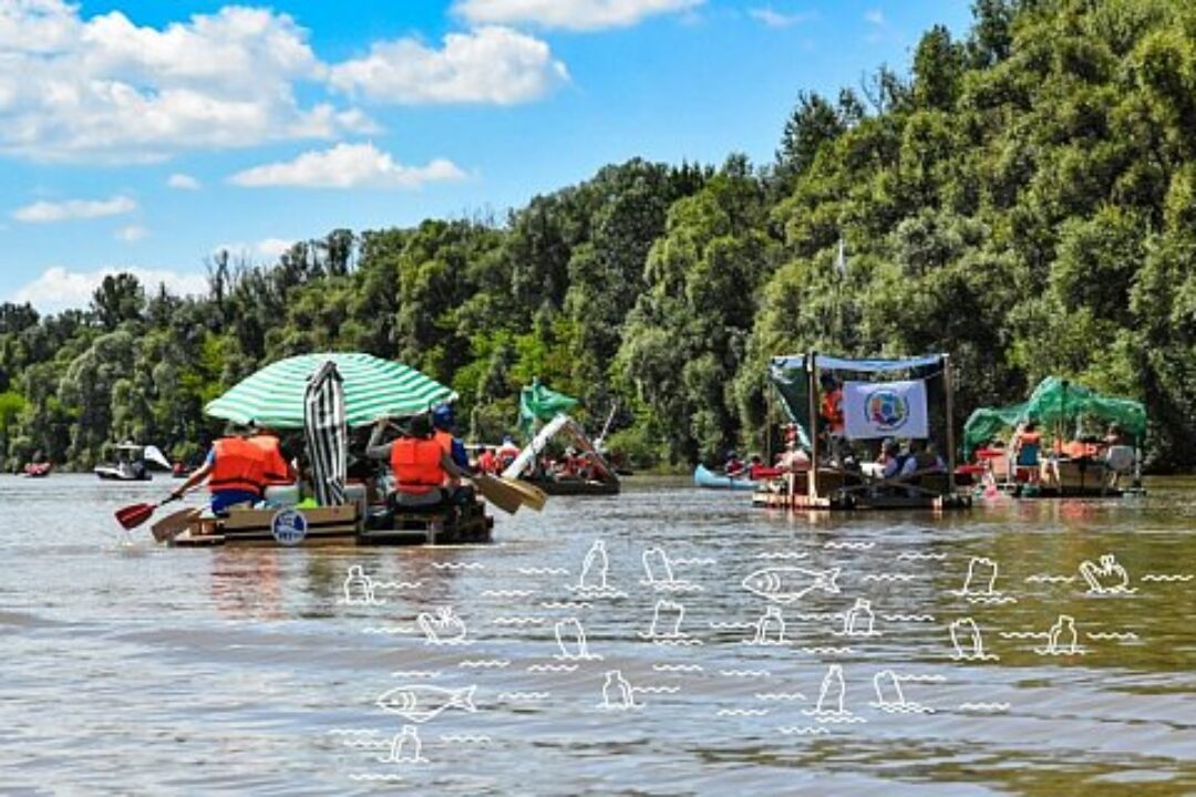 The next pirate attack against waste on the Tisza River